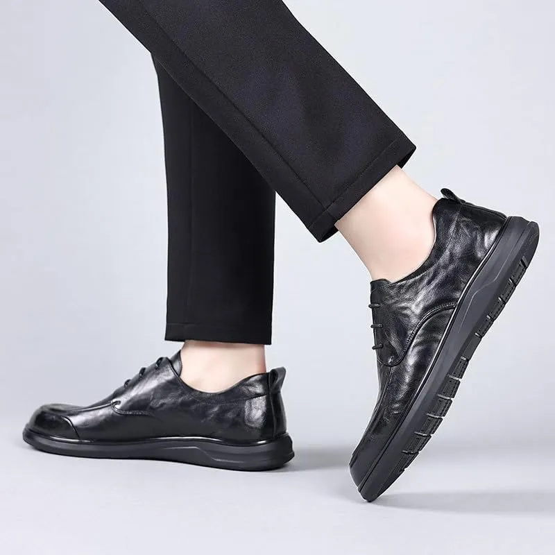 Men's Shiny Patent Leather Dress Shoes Oxford Formal Classic Business Shoes Breathable Memory Foam Midsole