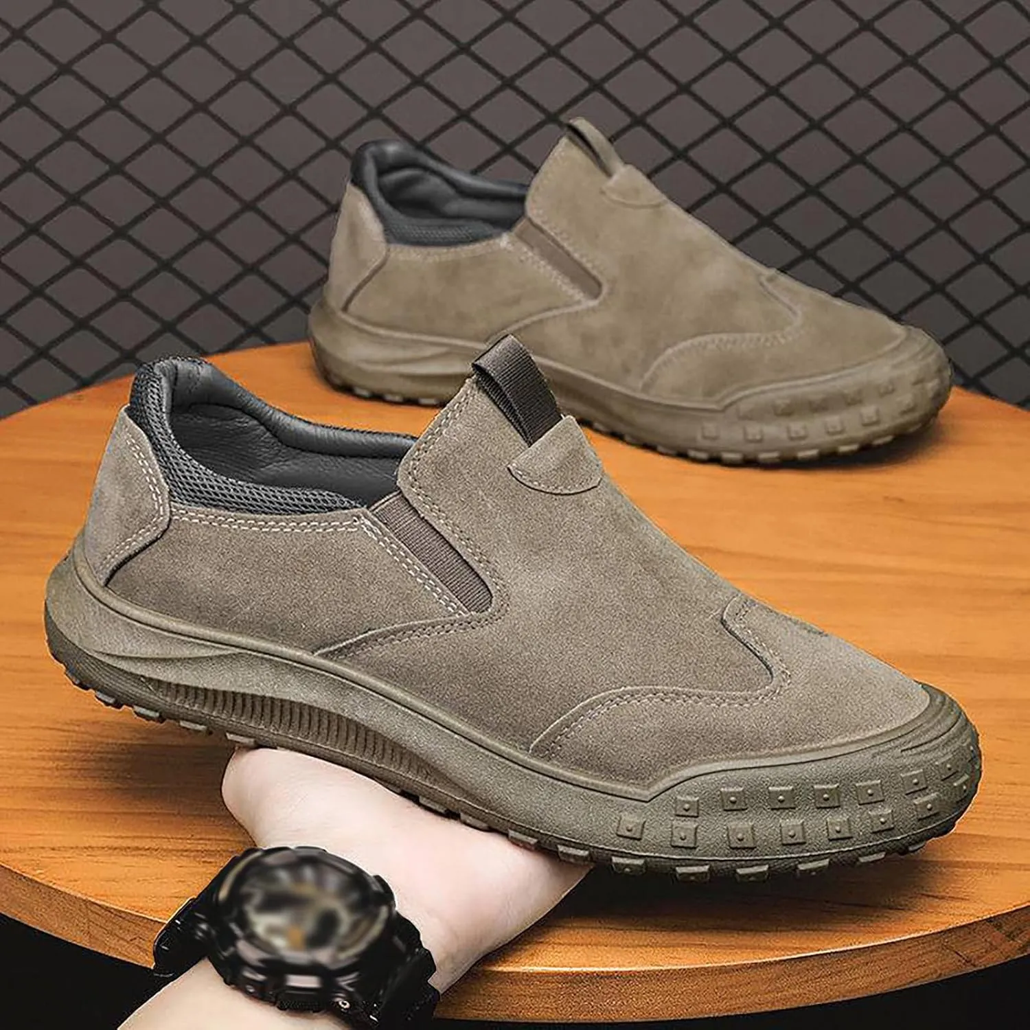 Men's Shoes Autumn and Winter New Outdoor Versatile Sports Breathable Men's Shoes Mens Canvas Slip on Shoes Casual Men's Shoe