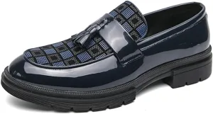 Men's Shoes Leather Men Fashion Spring Tassel Loafers Handmade Business Shoes Luxury Slip-On Men's Groom Footwear