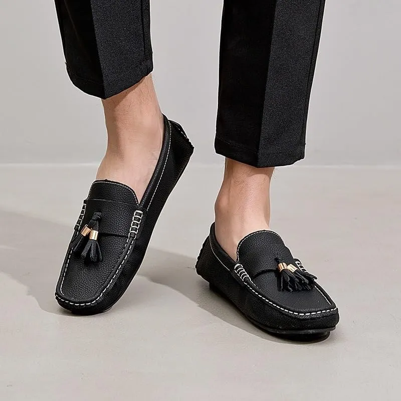Men's Shoes Pu Leather Wedding Round Toe Non Slip Low Top Anti-Slip Wedding Slip-on