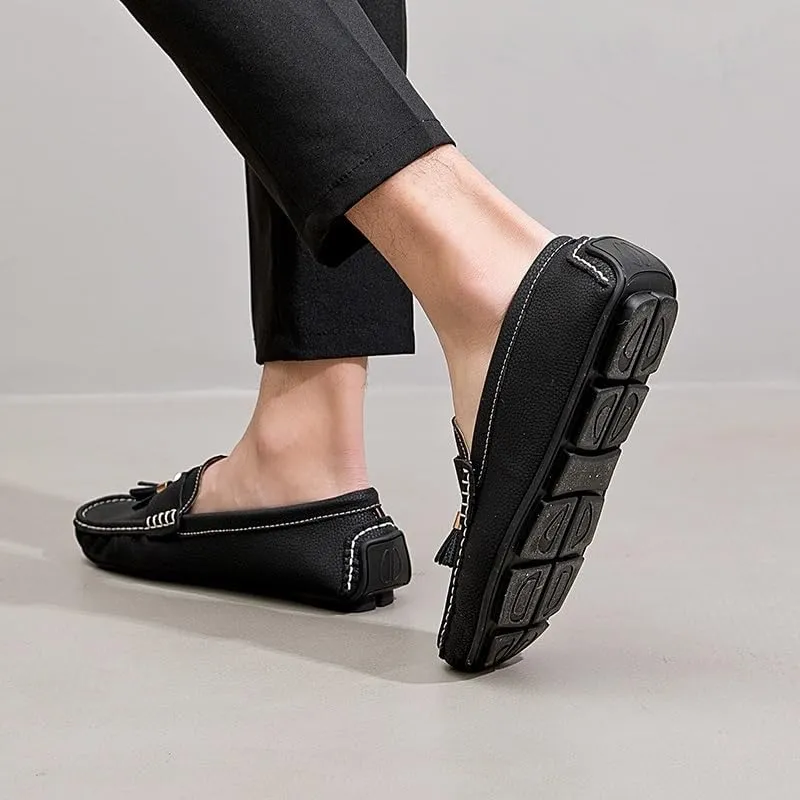 Men's Shoes Pu Leather Wedding Round Toe Non Slip Low Top Anti-Slip Wedding Slip-on