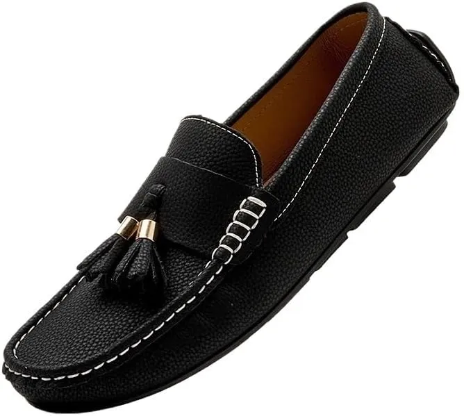 Men's Shoes Pu Leather Wedding Round Toe Non Slip Low Top Anti-Slip Wedding Slip-on