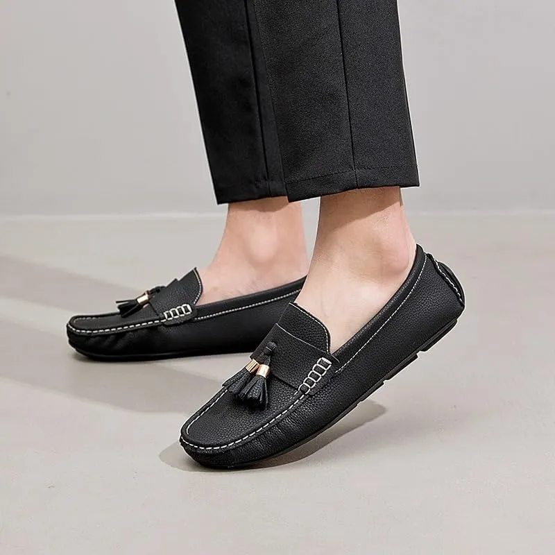 Men's Shoes Pu Leather Wedding Round Toe Non Slip Low Top Anti-Slip Wedding Slip-on