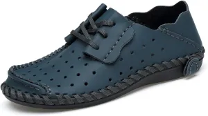 Men's Soft Genuine Leather Loafer Shoes Slip on Comfortable Walking Driving Shoes Men's Casual Shoes