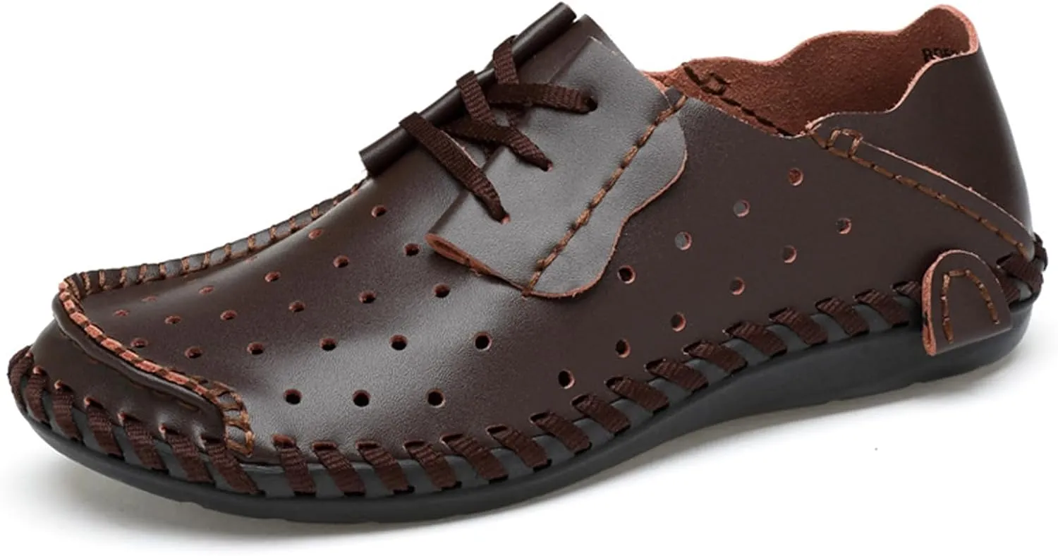 Men's Soft Genuine Leather Loafer Shoes Slip on Comfortable Walking Driving Shoes Men's Casual Shoes