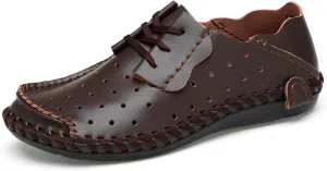 Men's Soft Genuine Leather Loafer Shoes Slip on Comfortable Walking Driving Shoes Men's Casual Shoes