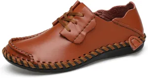 Men's Soft Genuine Leather Loafer Shoes Slip on Comfortable Walking Driving Shoes Men's Casual Shoes