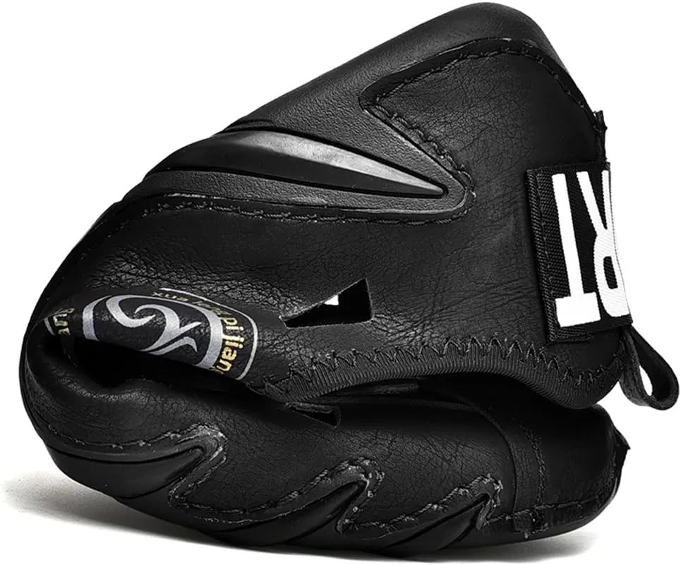 Mens Soft Leather Driving Shoes Slip On Casual Shoes Comfort Breathable Walking Shoes for Men