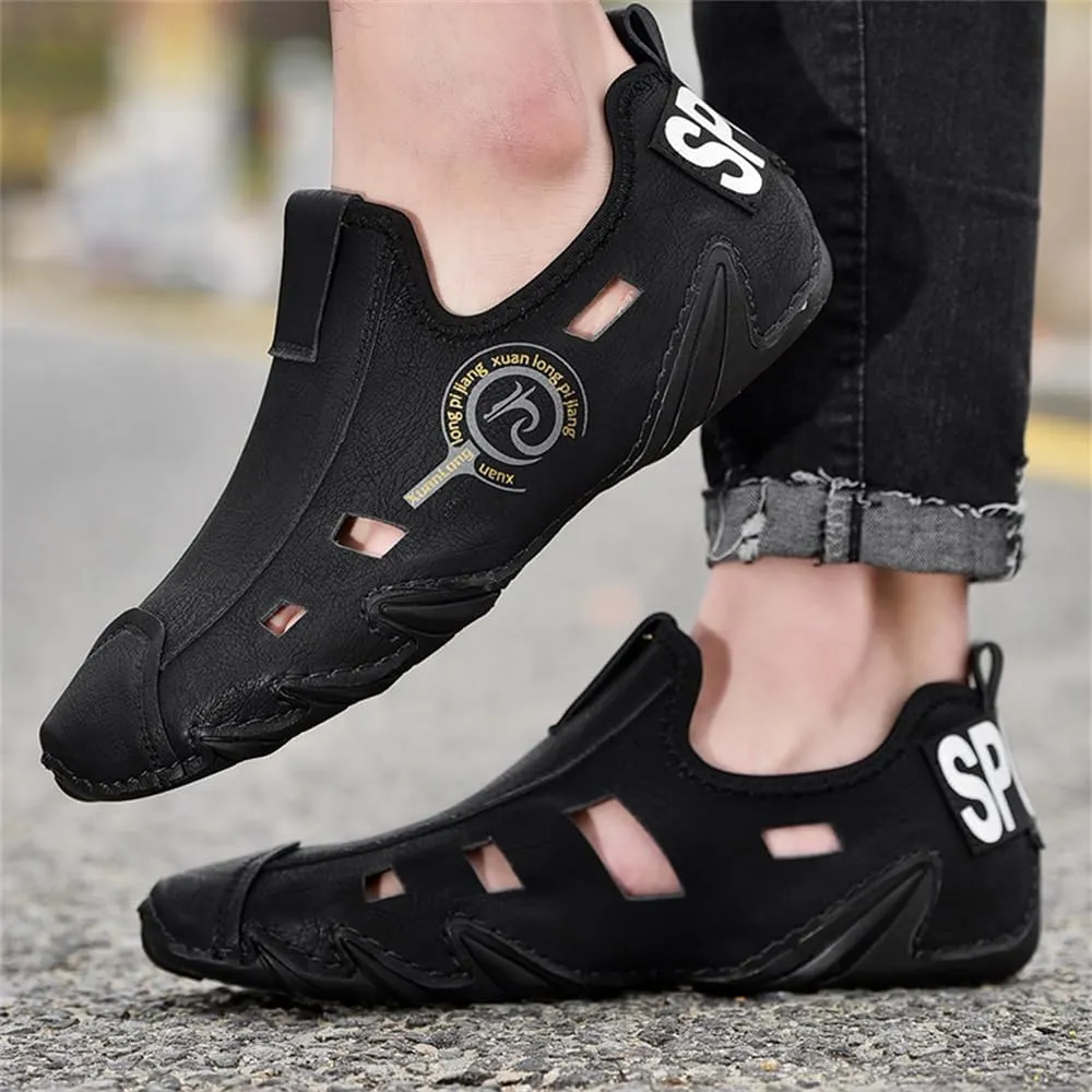 Mens Soft Leather Driving Shoes Slip On Casual Shoes Comfort Breathable Walking Shoes for Men