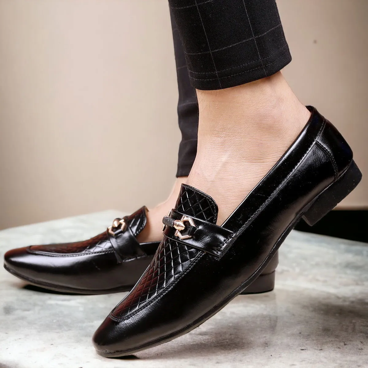 Men's Stylish Formal Faux Leather moccasins slip-on shoes