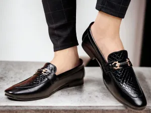 Men's Stylish Formal Faux Leather moccasins slip-on shoes