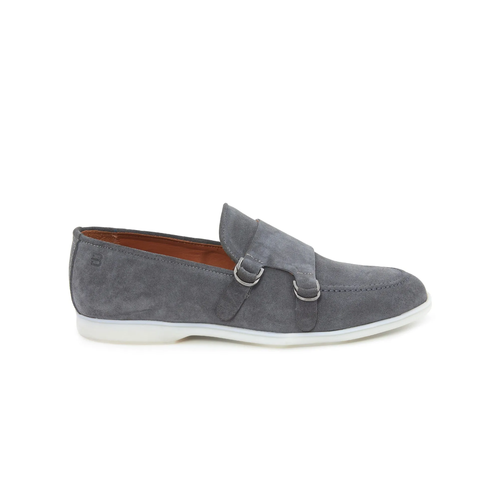 Men's Suede Leather Handmade Monk M9015