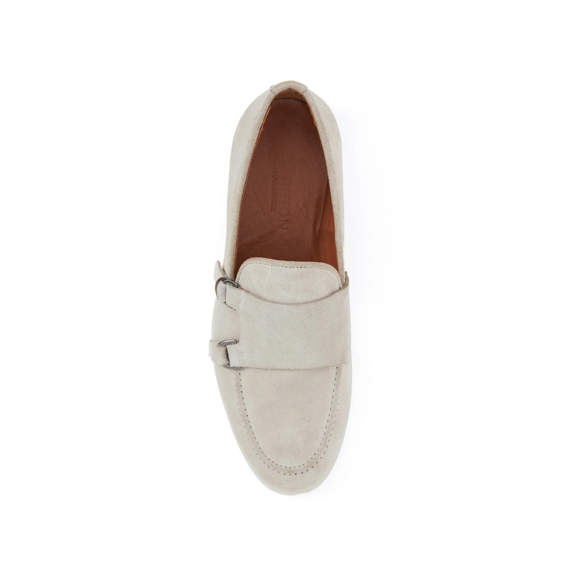 Men's Suede Leather Handmade Monk M9015
