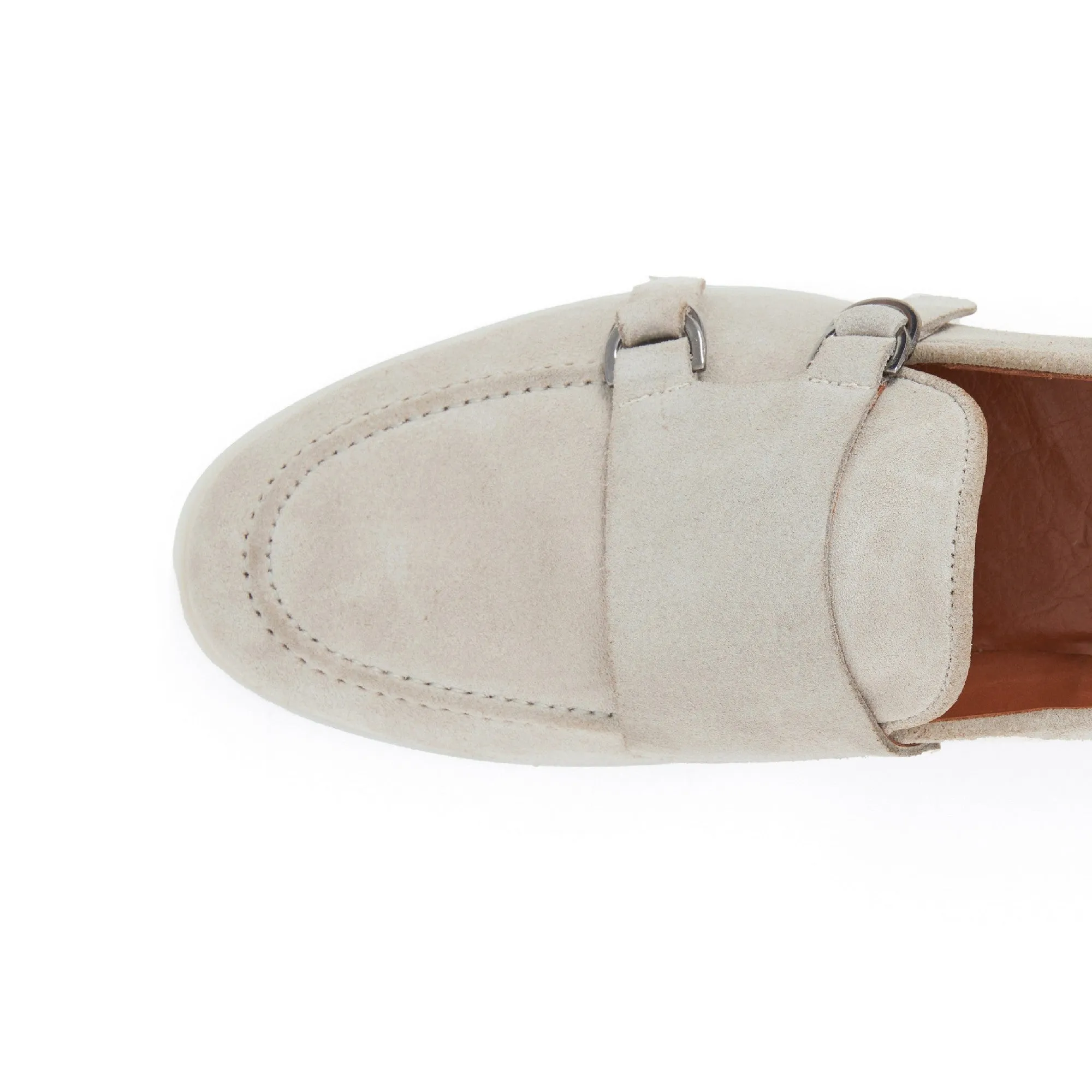 Men's Suede Leather Handmade Monk M9015
