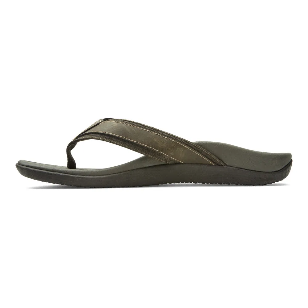 Men's Tide Toe Post Sandal in Brown