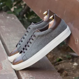 Men's Trainers Wide Plus Size Grey 3361