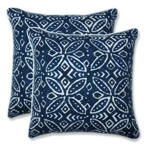 Merida Indigo 18.5-Inch Throw Pillow (Set Of 2)
