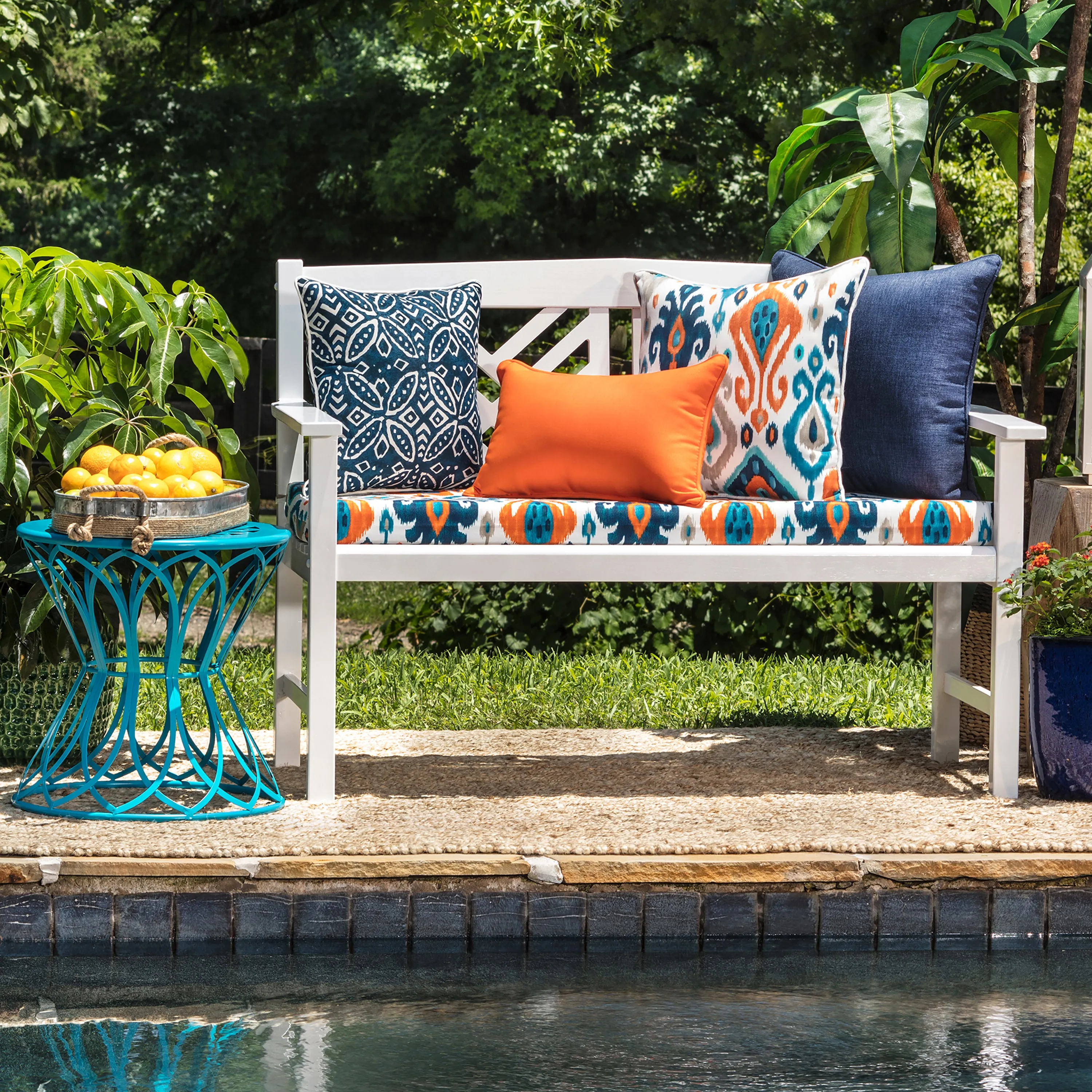 Merida Indigo 18.5-Inch Throw Pillow (Set Of 2)