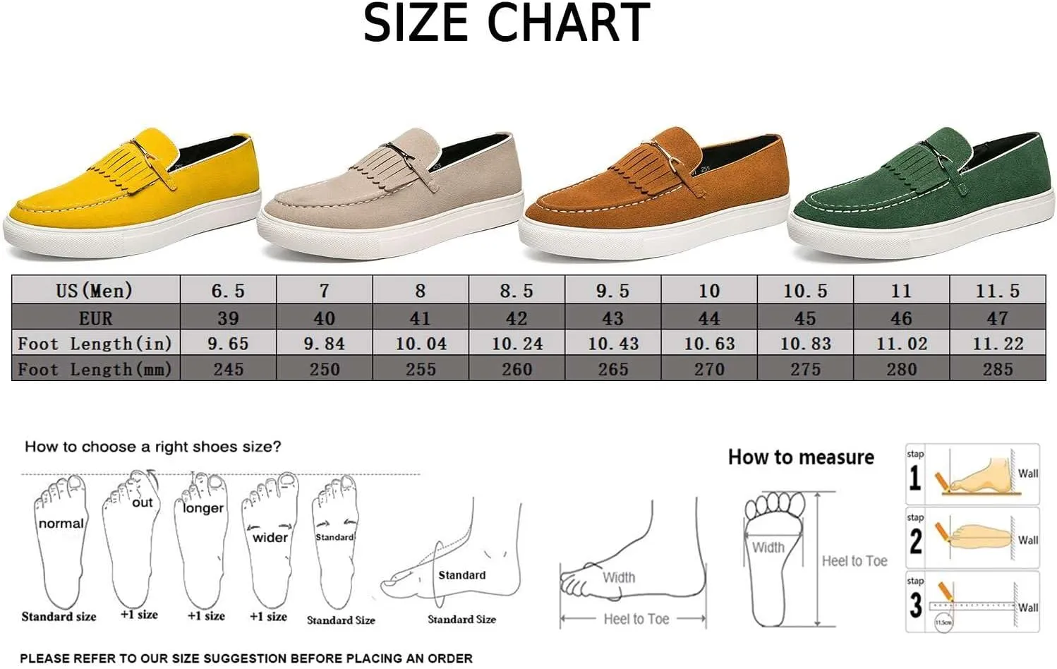 mitvr Men's Slip-on Casual Shoes Suede Fashion Sneakers for Men Business Loafer Driving Shoes