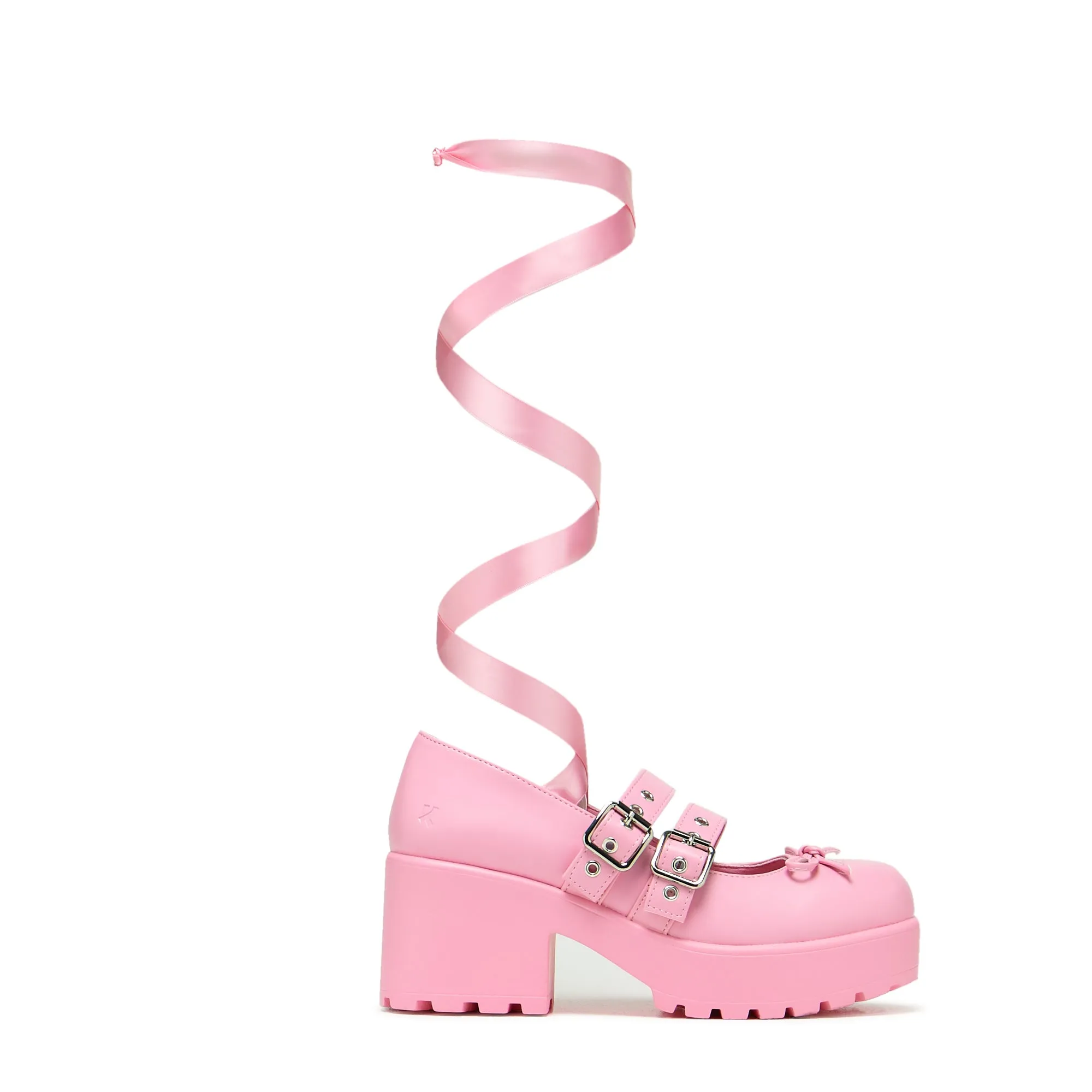 Miyako Lace Up Ballet Shoes - Pink