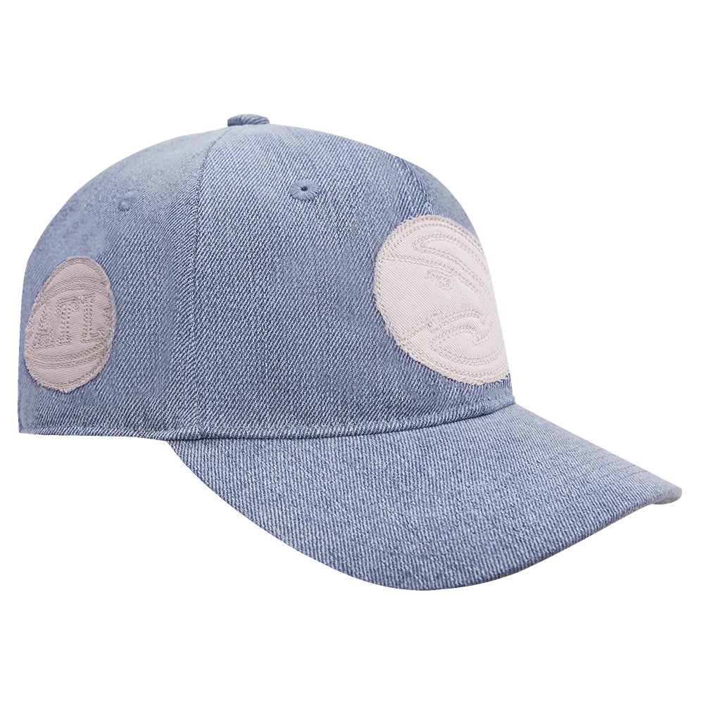NBA ATLANTA HAWKS VARSITY BLUES DENIM MEN'S DAD HAT (DENIM)