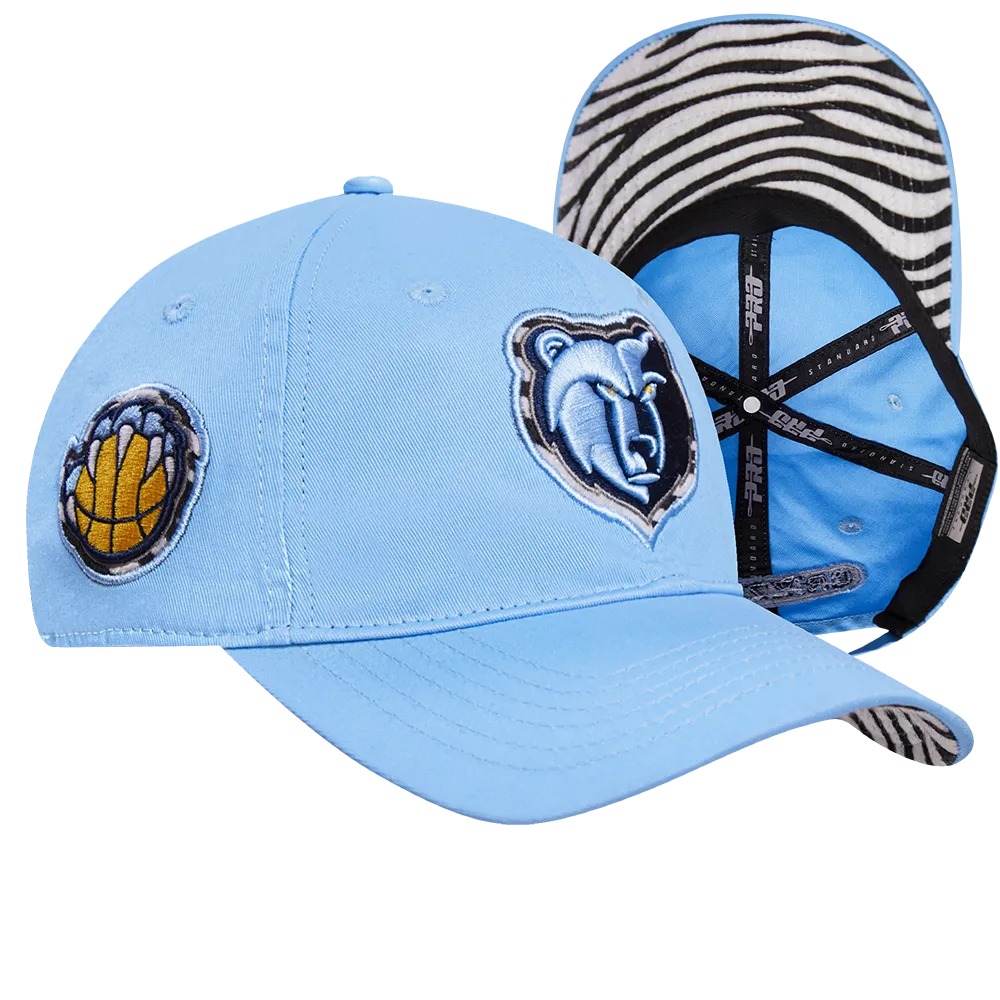 NBA MEMPHIS GRIZZLIES ANIMAL PRINT DAD HAT (UNIVERSITY BLUE)
