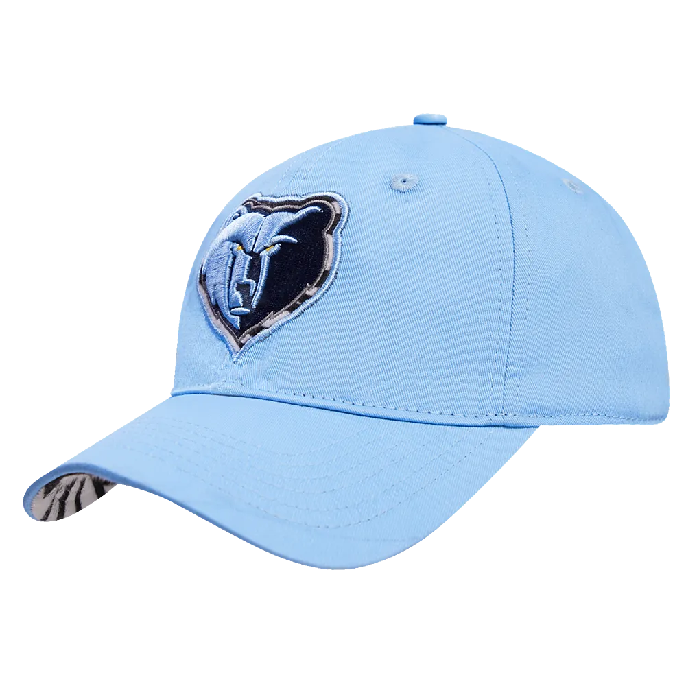 NBA MEMPHIS GRIZZLIES ANIMAL PRINT DAD HAT (UNIVERSITY BLUE)