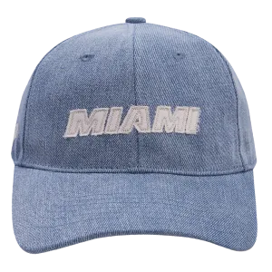 NBA MIAMI HEAT VARSITY BLUES UNISEX DAD HAT (DENIM/LINEN)