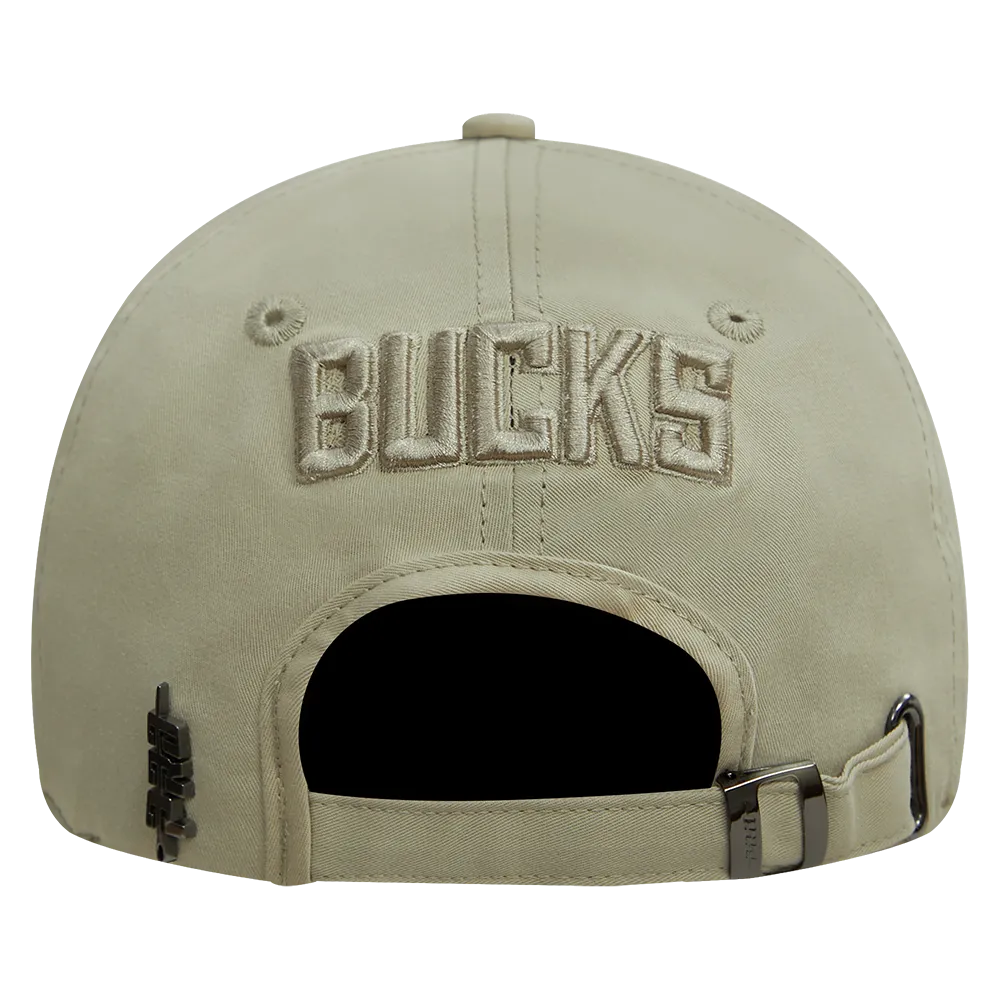 NBA MILWAUKEE BUCKS NEUTRAL DAD HAT (TAUPE)