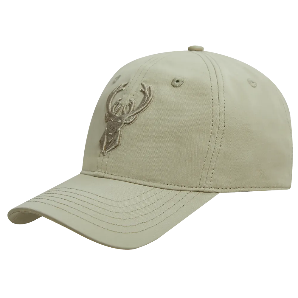 NBA MILWAUKEE BUCKS NEUTRAL DAD HAT (TAUPE)