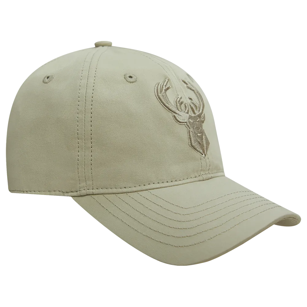 NBA MILWAUKEE BUCKS NEUTRAL DAD HAT (TAUPE)
