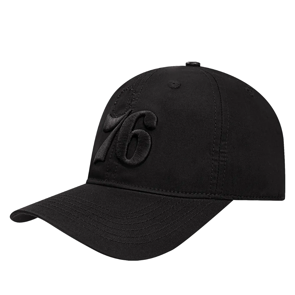 NBA PHILADELPHIA 76ERS NEUTRAL MEN'S DAD HAT (BLACK)