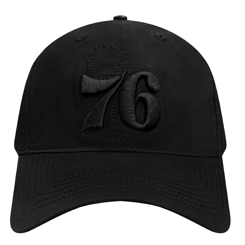 NBA PHILADELPHIA 76ERS NEUTRAL MEN'S DAD HAT (BLACK)