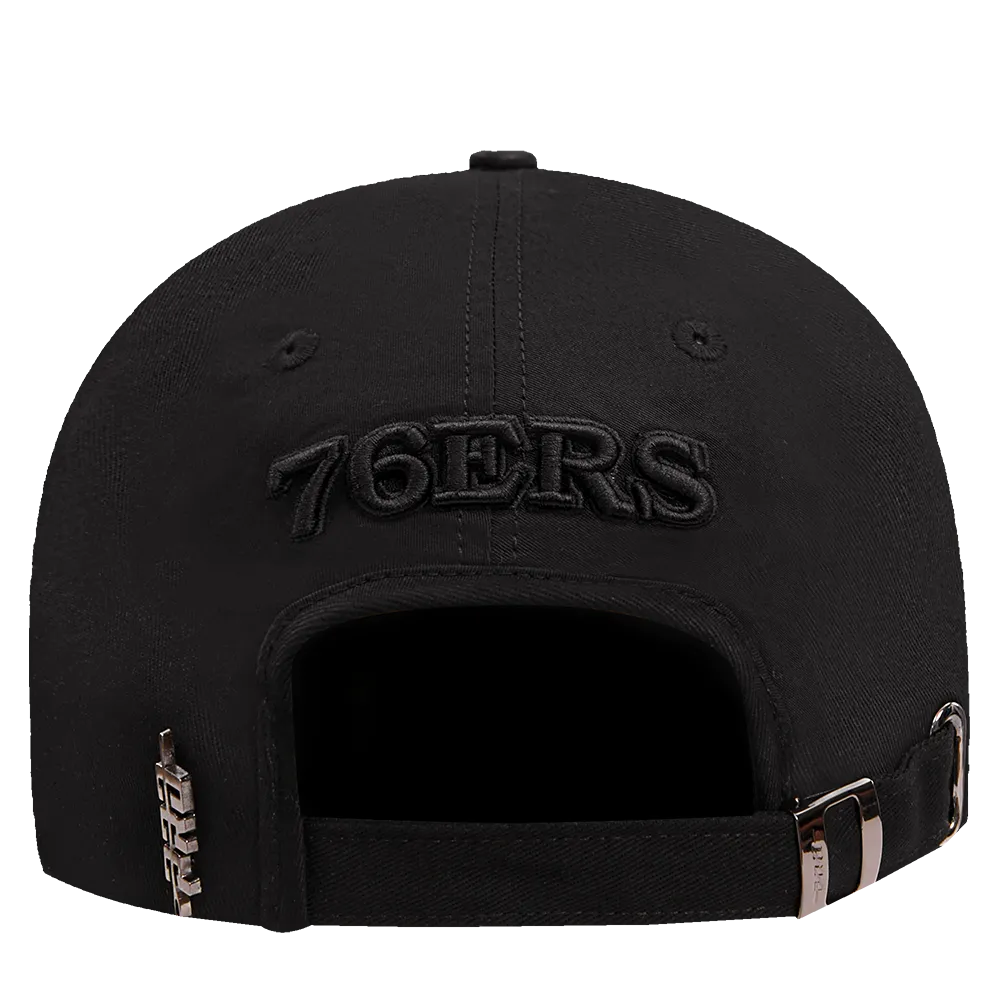 NBA PHILADELPHIA 76ERS NEUTRAL MEN'S DAD HAT (BLACK)
