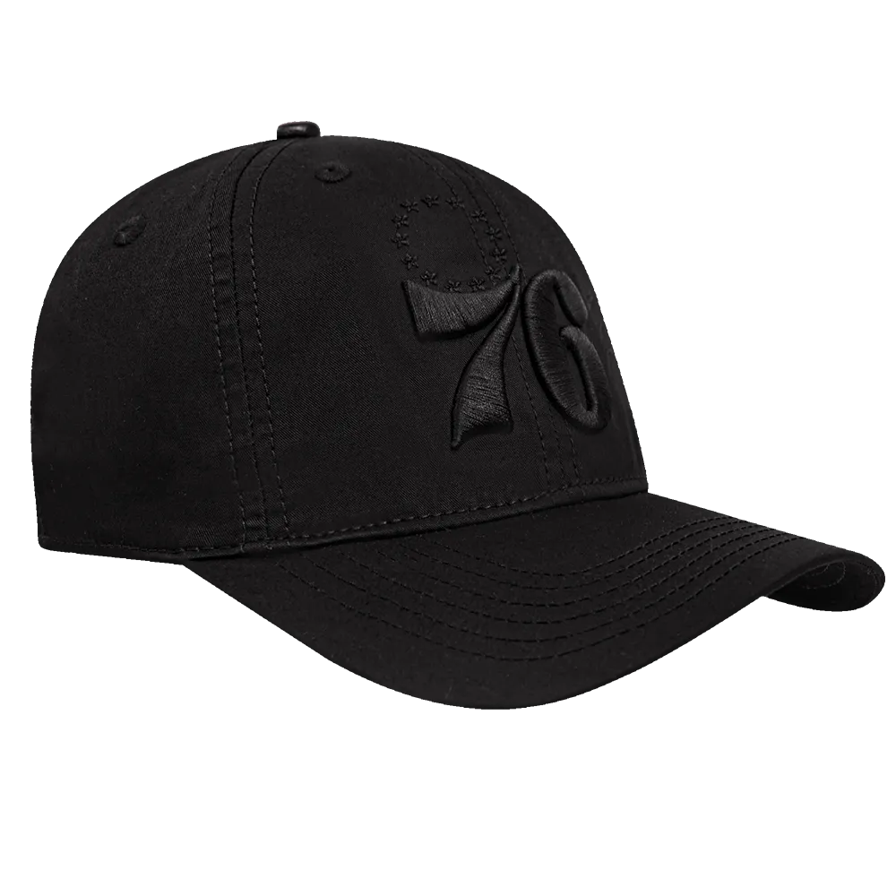 NBA PHILADELPHIA 76ERS NEUTRAL MEN'S DAD HAT (BLACK)