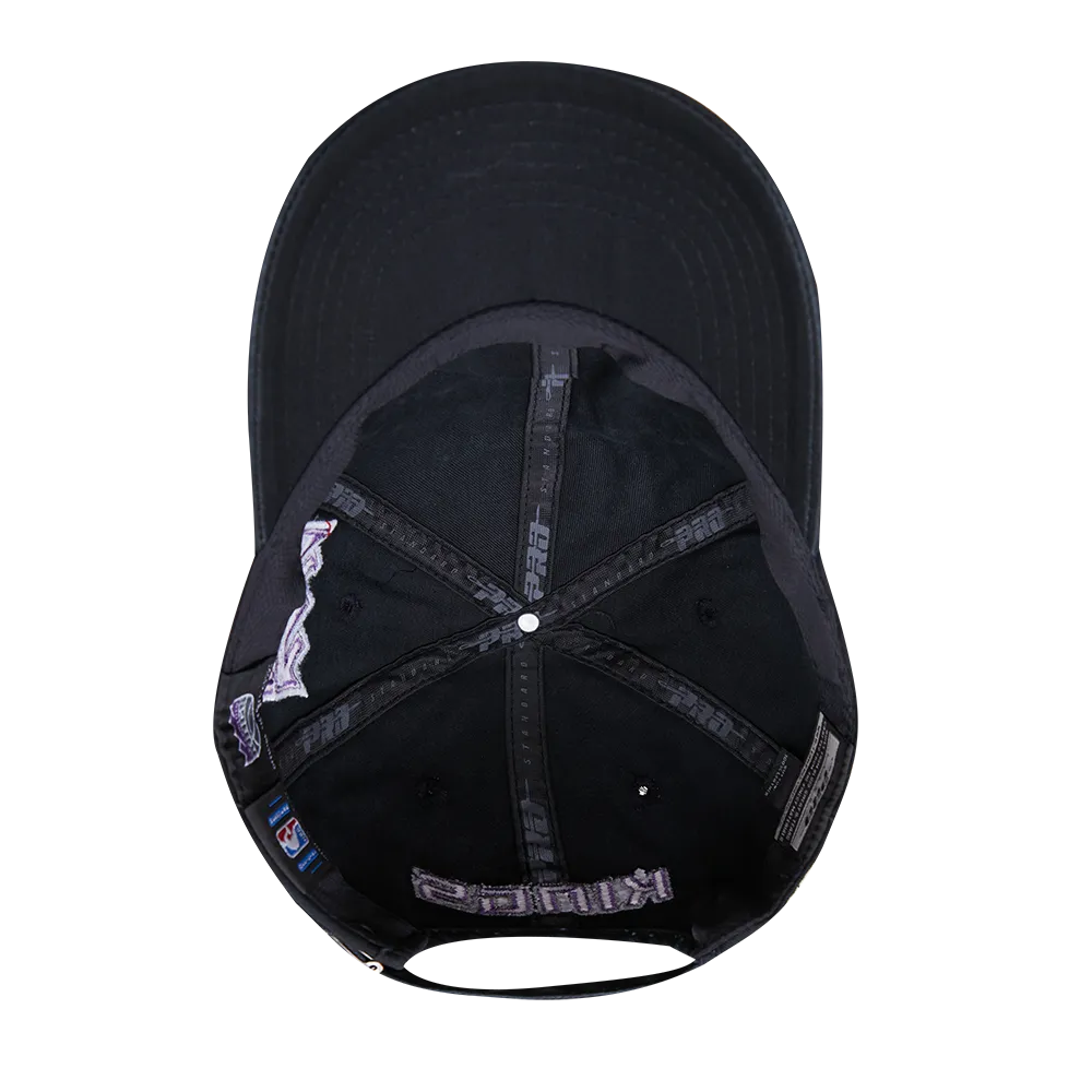 NBA SACRAMENTO KINGS CLASSIC DAD HAT (BLACK)