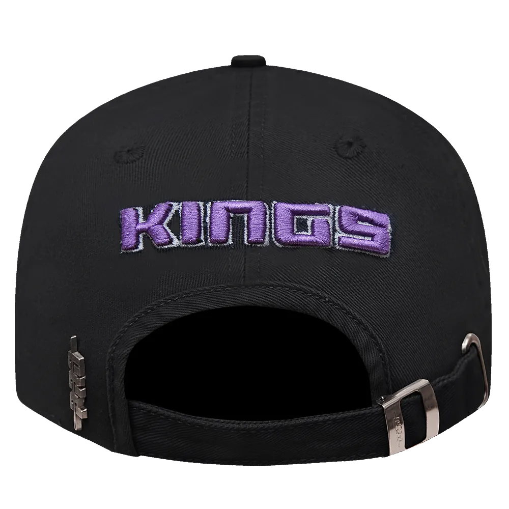 NBA SACRAMENTO KINGS CLASSIC DAD HAT (BLACK)