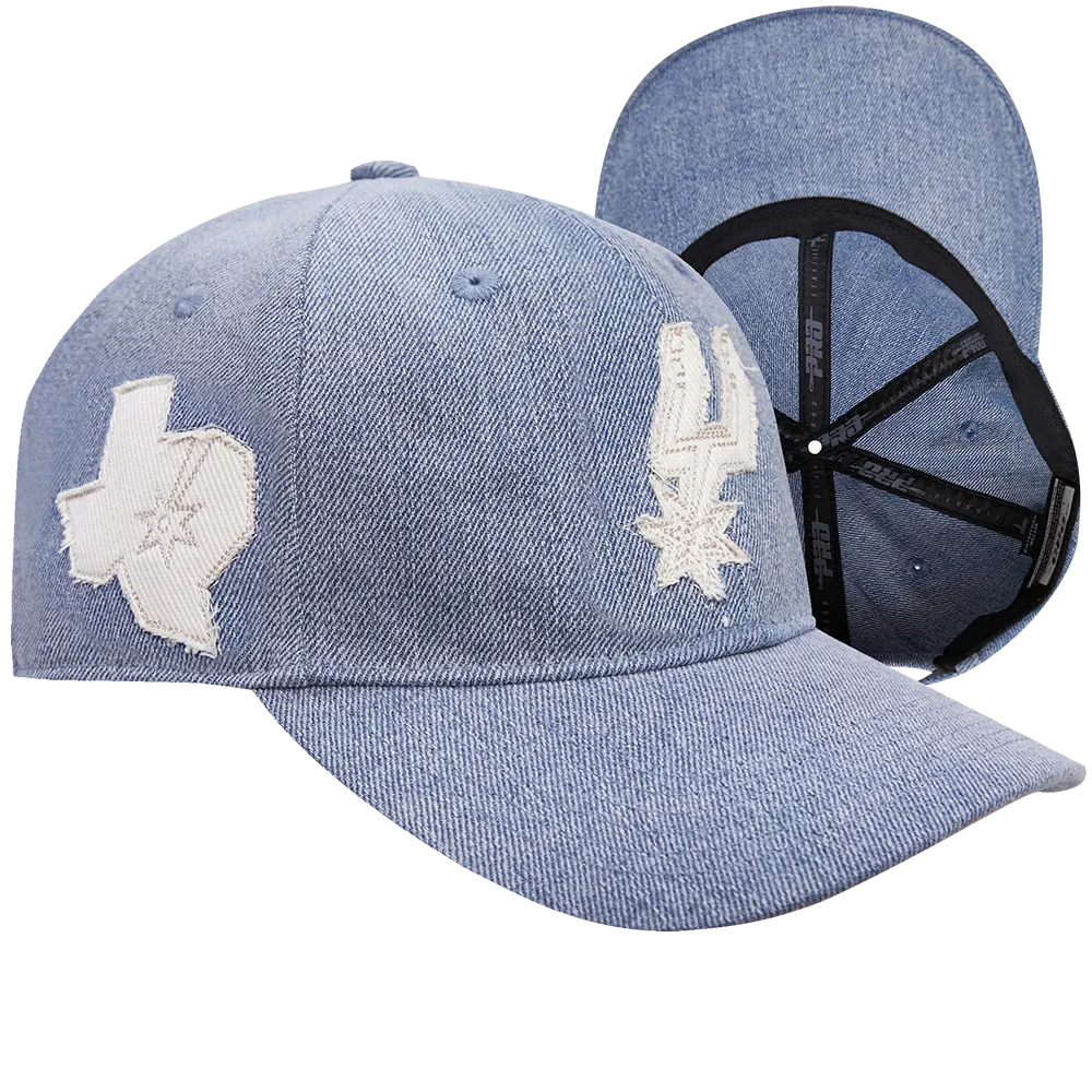 NBA SAN ANTONIO SPURS VARSITY BLUES WOMEN'S DAD HAT (DENIM)