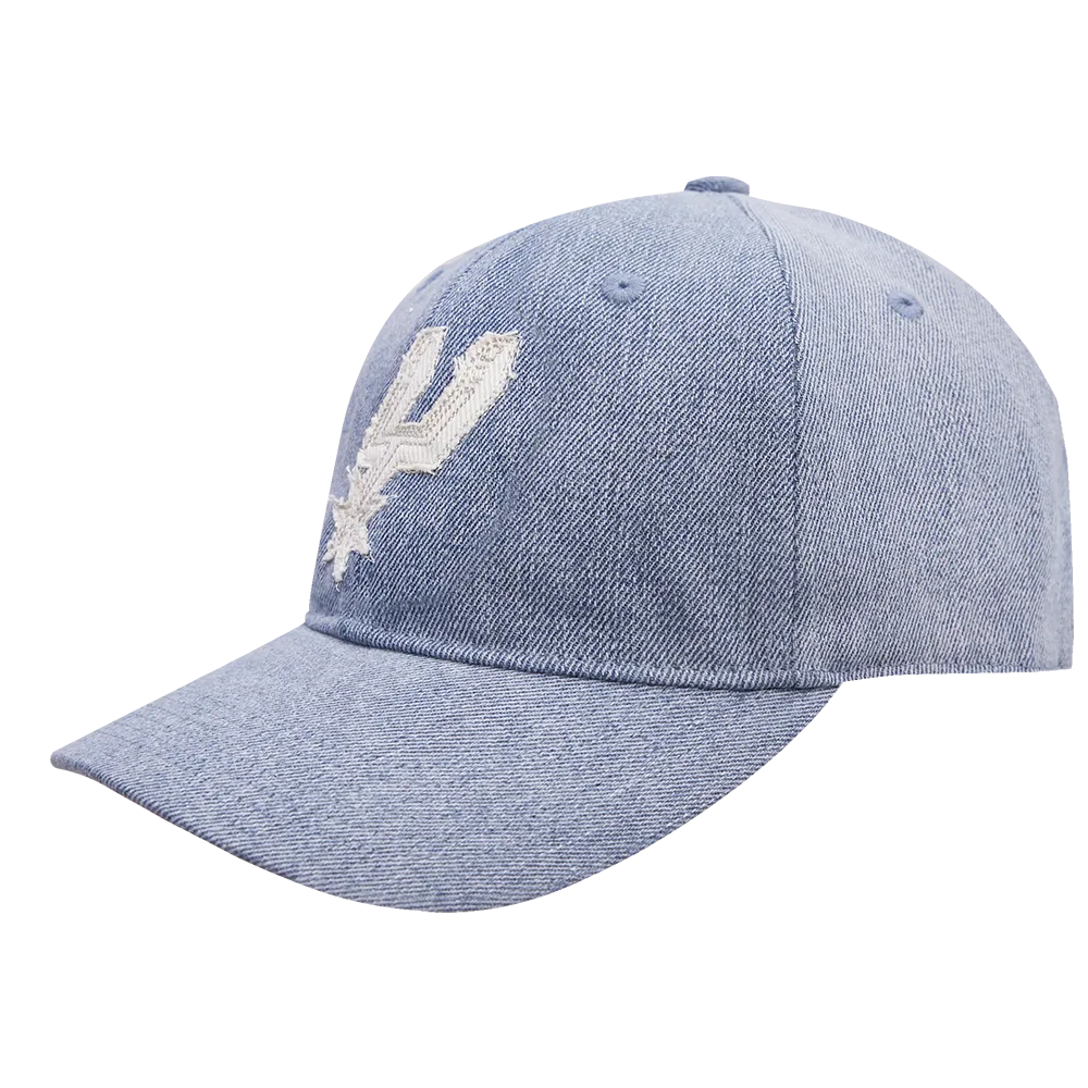 NBA SAN ANTONIO SPURS VARSITY BLUES WOMEN'S DAD HAT (DENIM)