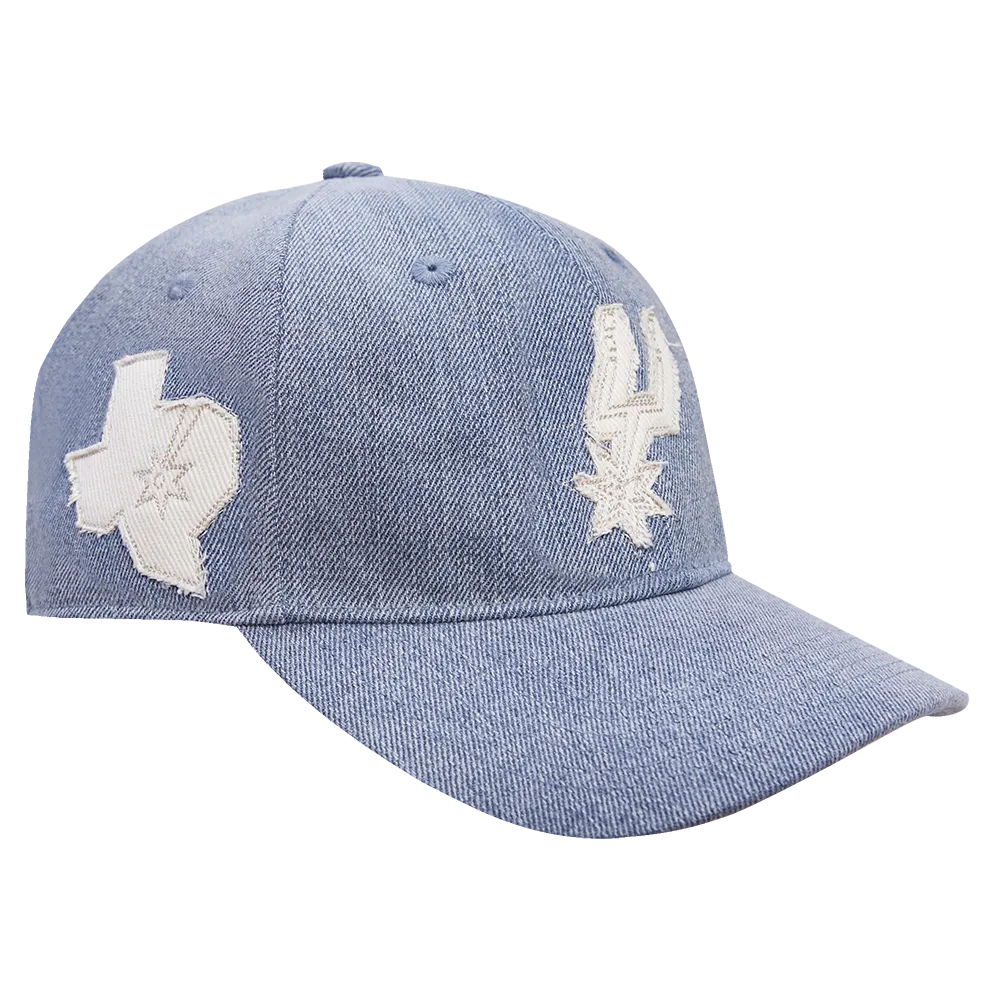 NBA SAN ANTONIO SPURS VARSITY BLUES WOMEN'S DAD HAT (DENIM)
