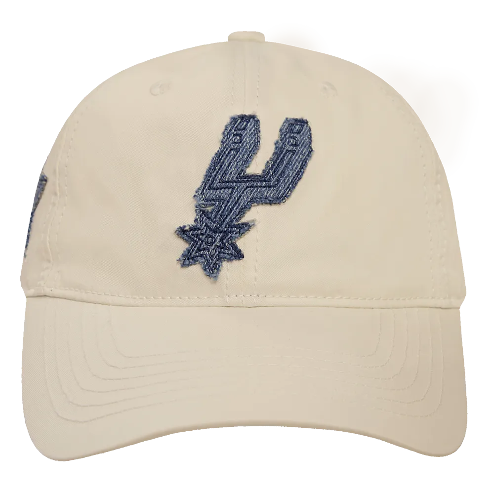 NBA SAN ANTONIO SPURS VARSITY BLUES WOMEN'S DAD HAT (LINEN)