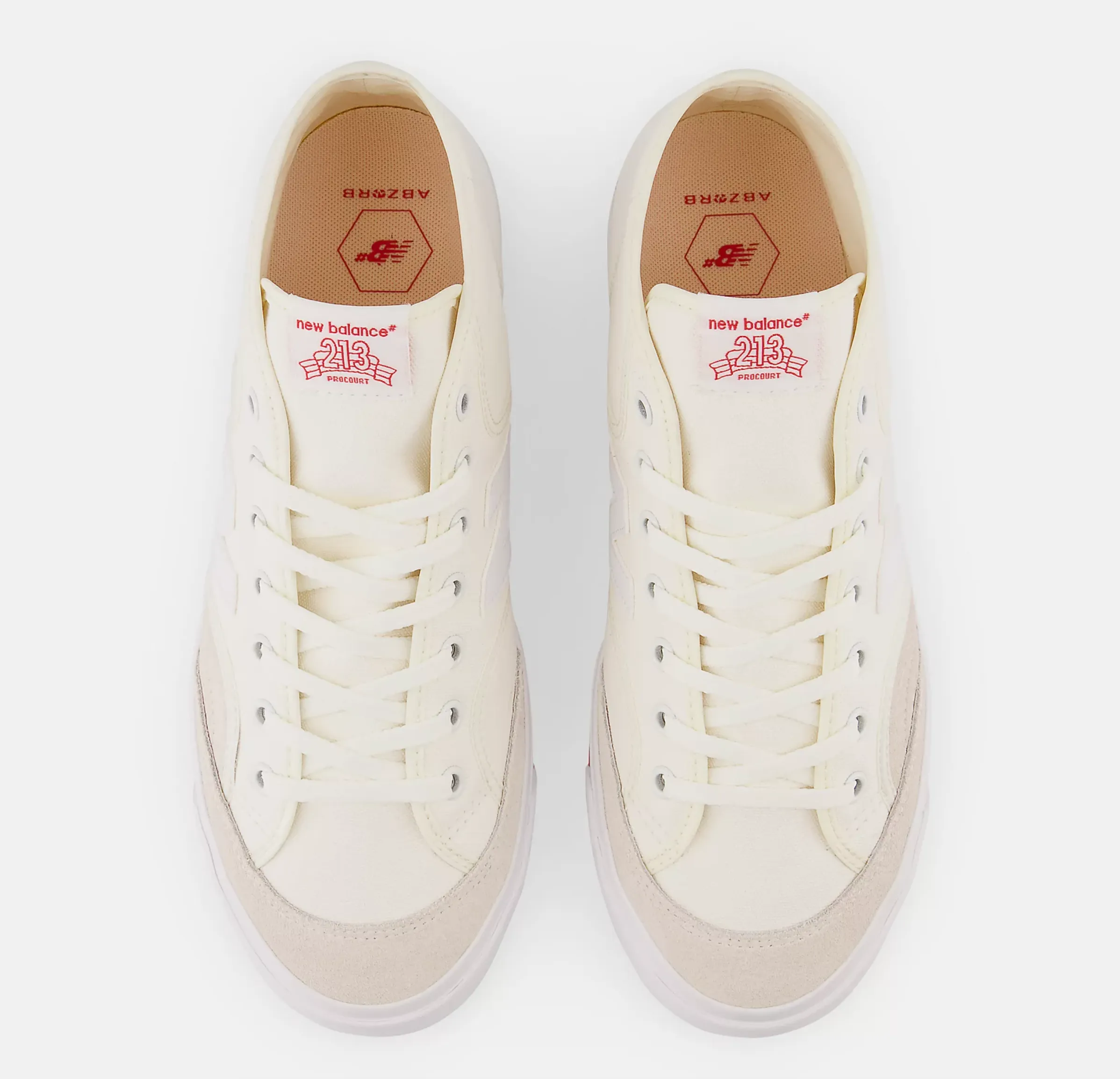 New Balance NM 213 Pro Court Shoes - White/Red