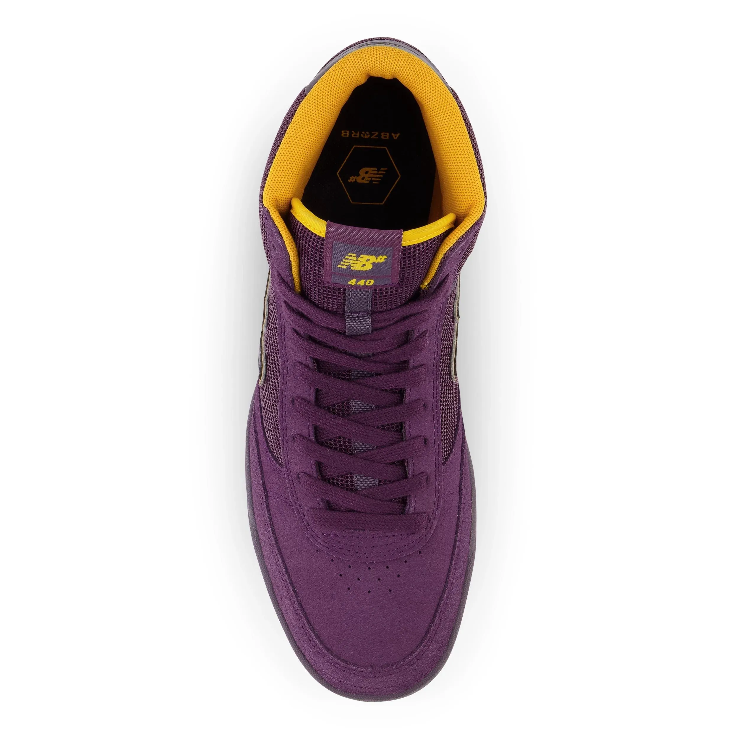 New Balance Numeric 440 High Skateboard Shoe - Purple/Yellow