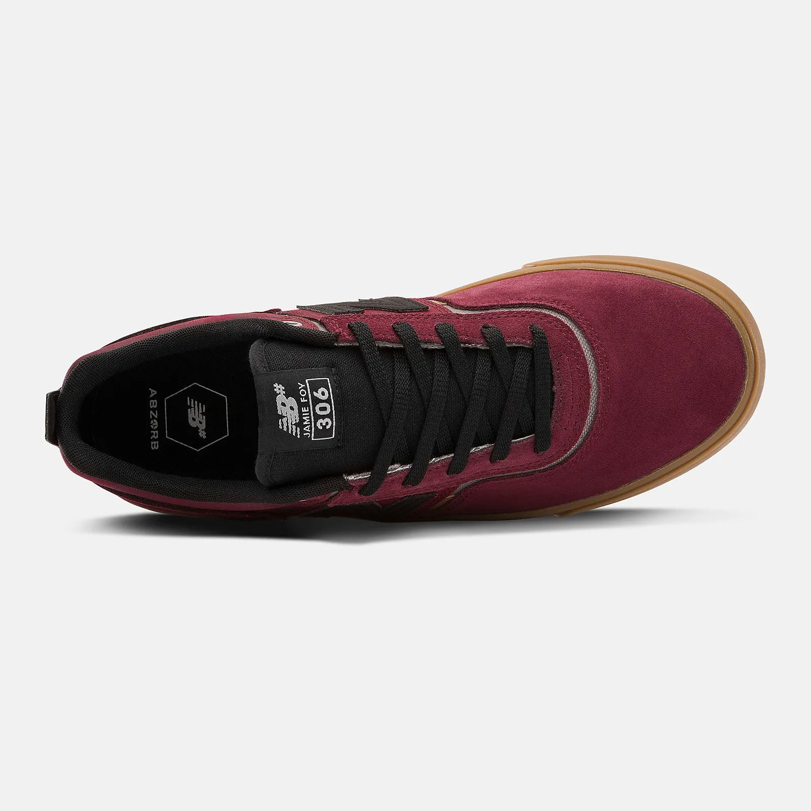 New Balance Numeric Jamie Foy 306 Skateboard Shoe - Burgundy/Black