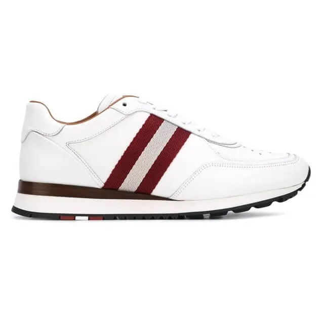 NEW Bally Aston Men's 6205287 White Leather Sneakers US 6 MSRP $600