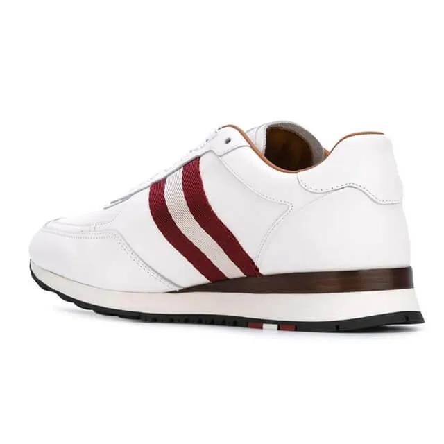 NEW Bally Aston Men's 6205287 White Leather Sneakers US 6 MSRP $600
