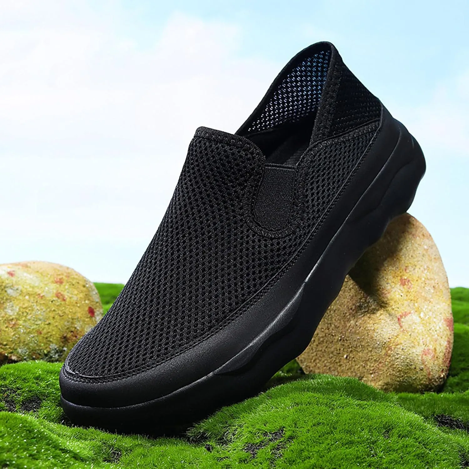 New Men's Hollow Breathable Mesh Casual Fashion Sport Shoe Mens Dress Sneaker Men's Sport Boots Men Shoes