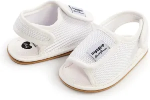 Newborn Shoes for Girls,Baby Shoes Sole Mesh Sandals Non-Slip Flat Boys Walking Rubber Shoes Baby Toddler Shoes