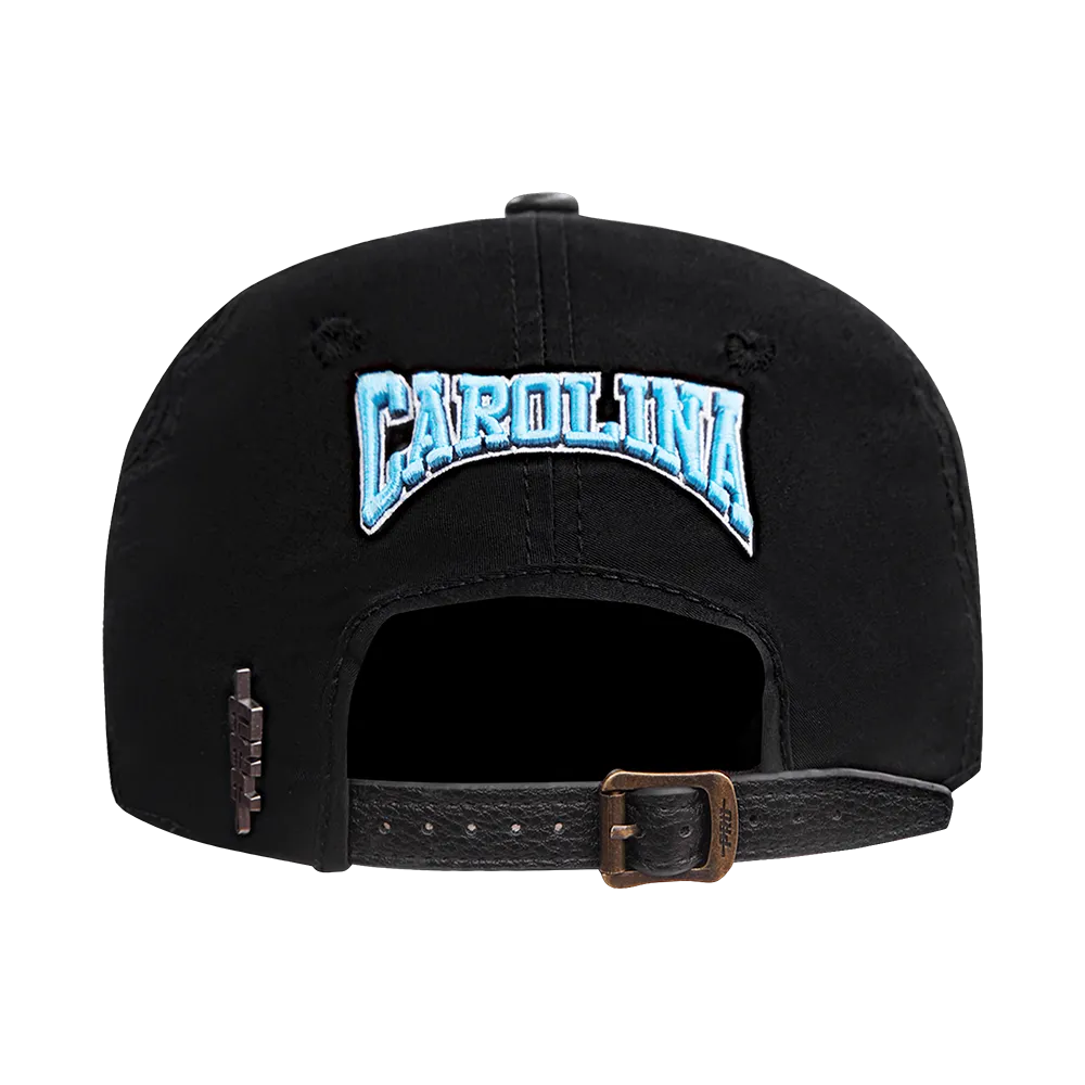 NFL CAROLINA PANTHERS CREST EMBLEM DAD HAT (BLACK)