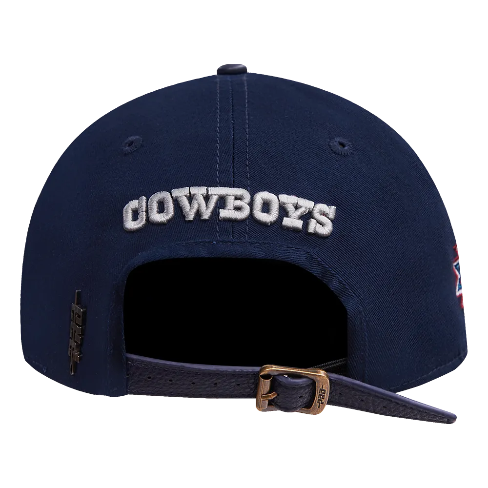 NFL DALLAS COWBOYS OLD ENGLISH MEN'S DAD HAT (MIDNIGHT NAVY)